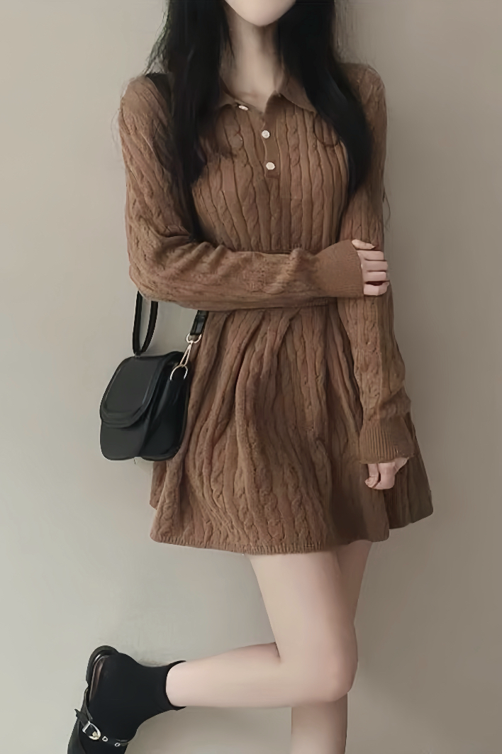 Cocoa Cable Knit Set