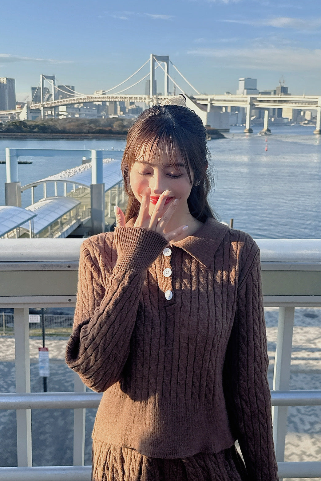 Cocoa Cable Knit Set