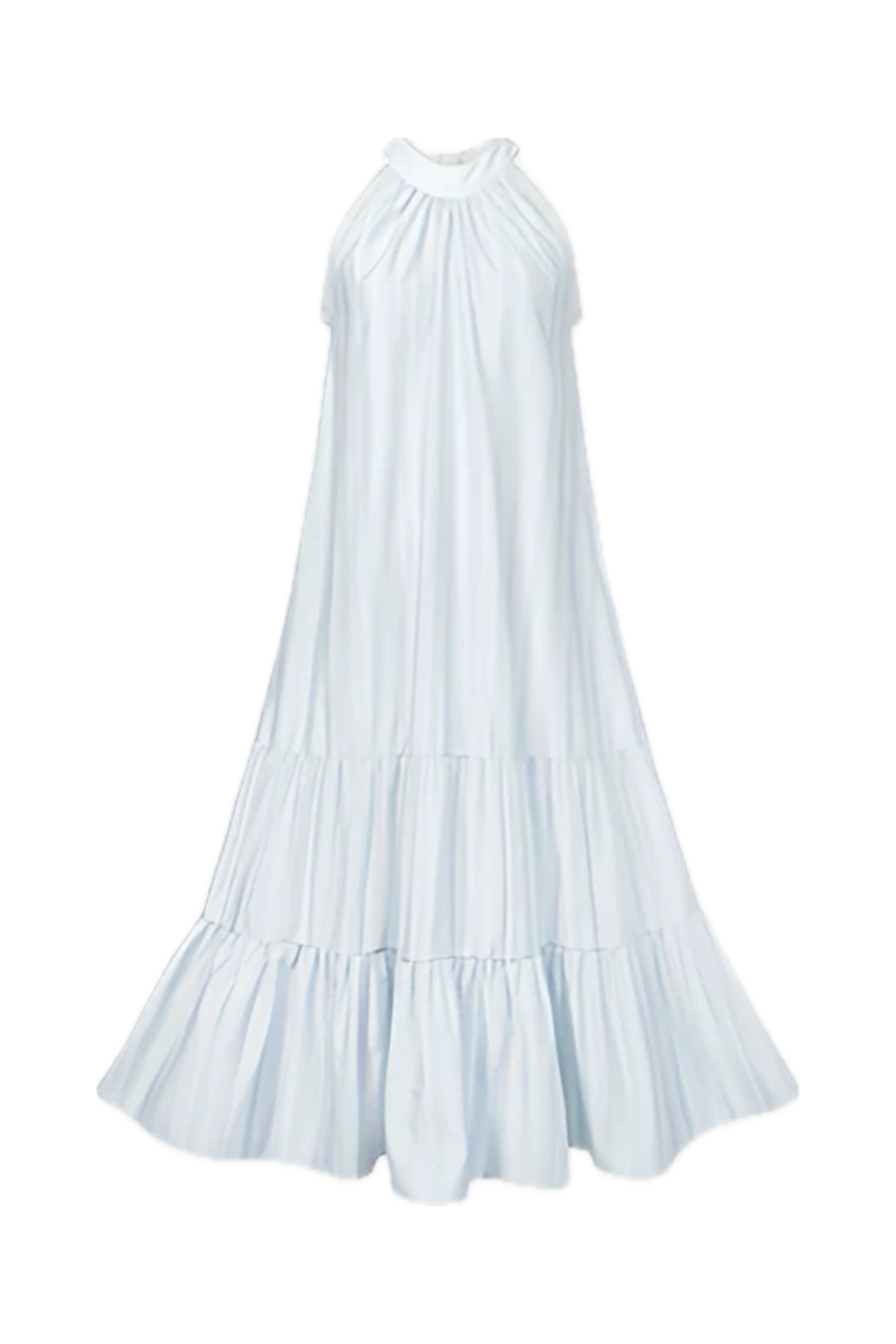 Soft Ribbon Tiered Midi Dress