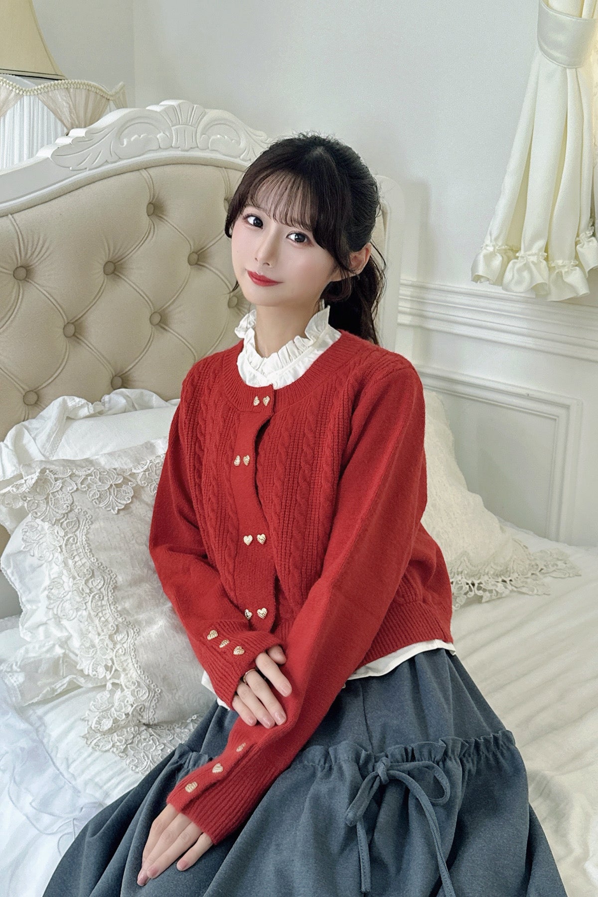 Amour Heart Knit Cardigan