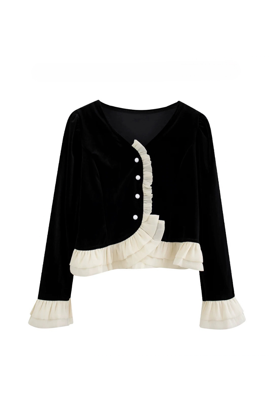 Classic Noir Frill Top