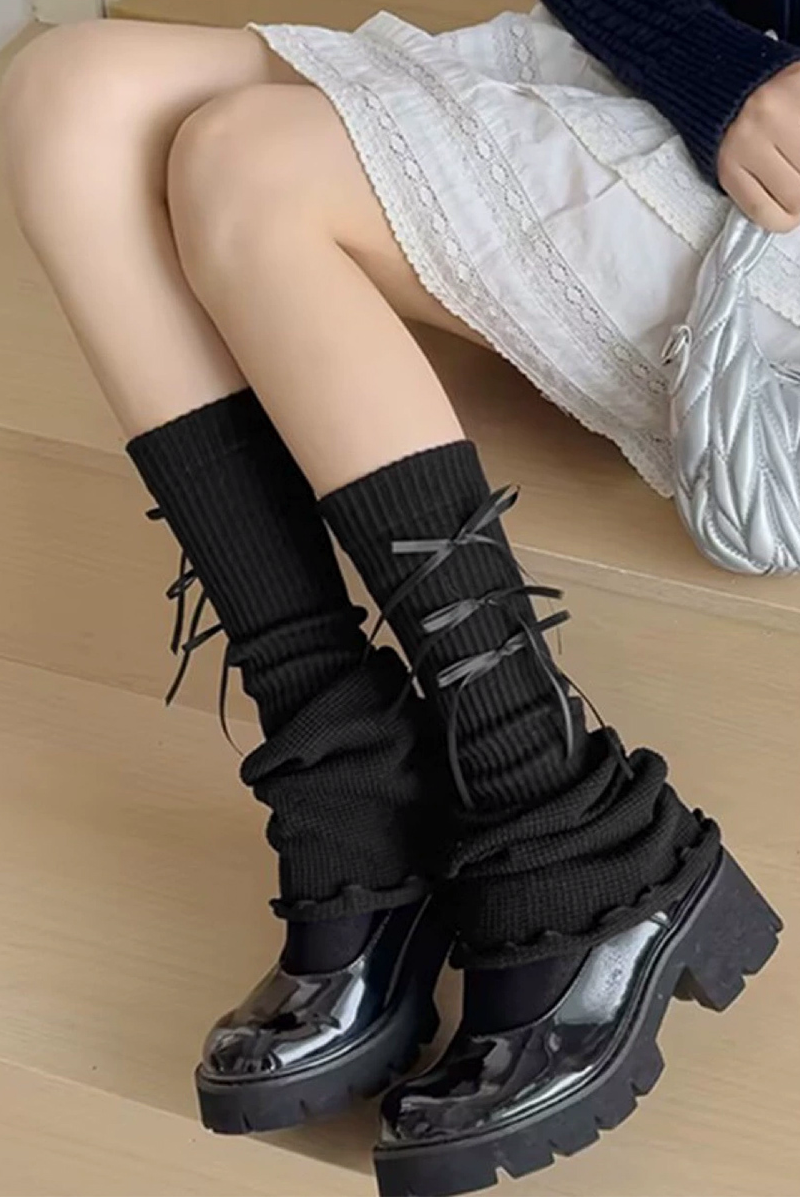 Balletcore Ribbon Legwarmers