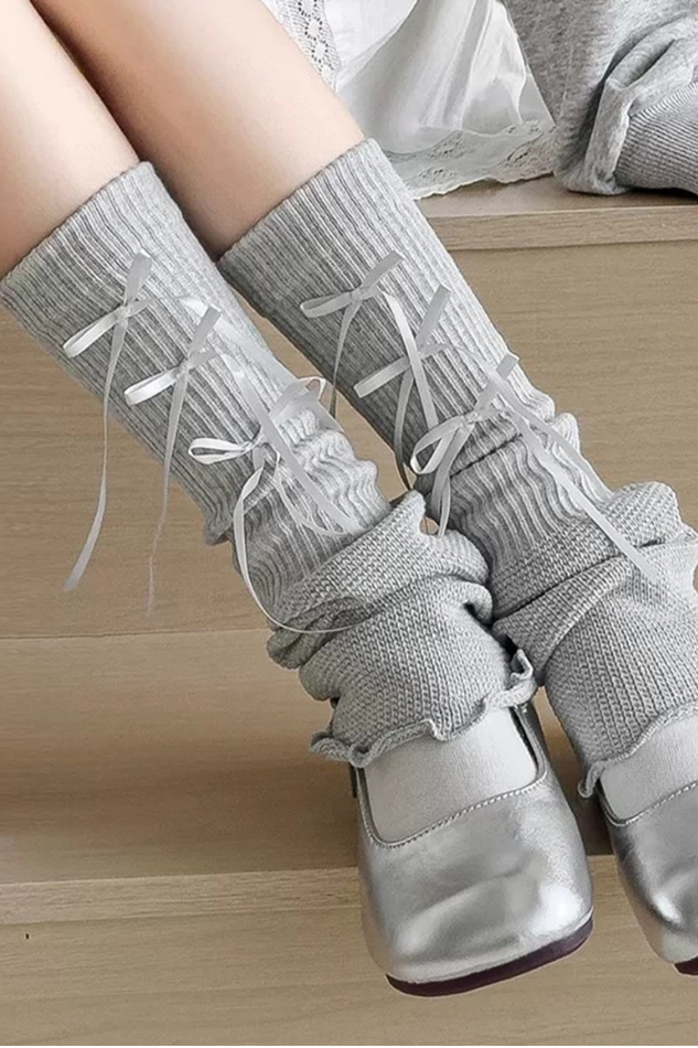 Balletcore Ribbon Legwarmers