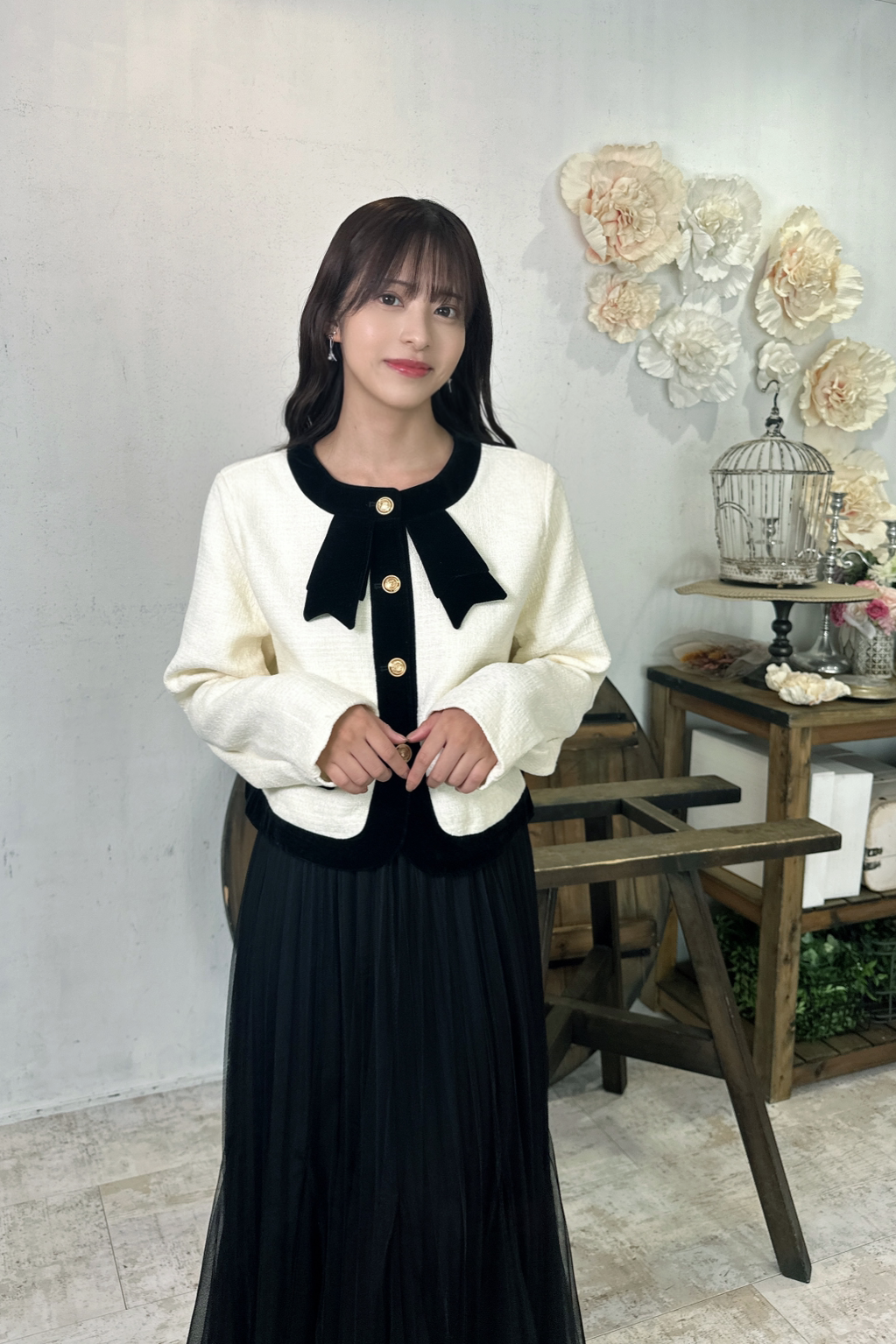 French Style Ribbon Jacket