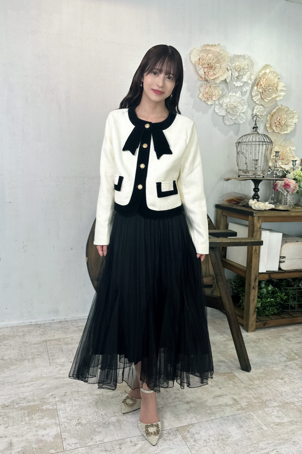 French Style Ribbon Jacket