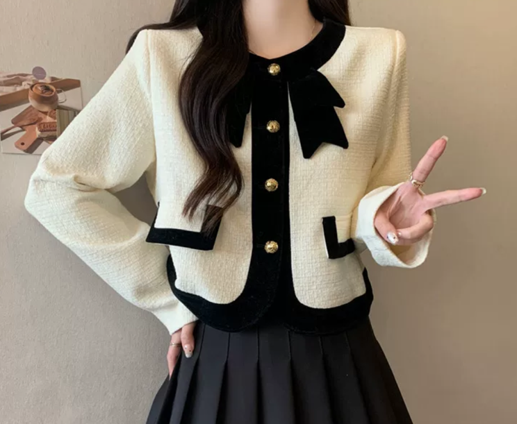 French Style Ribbon Jacket