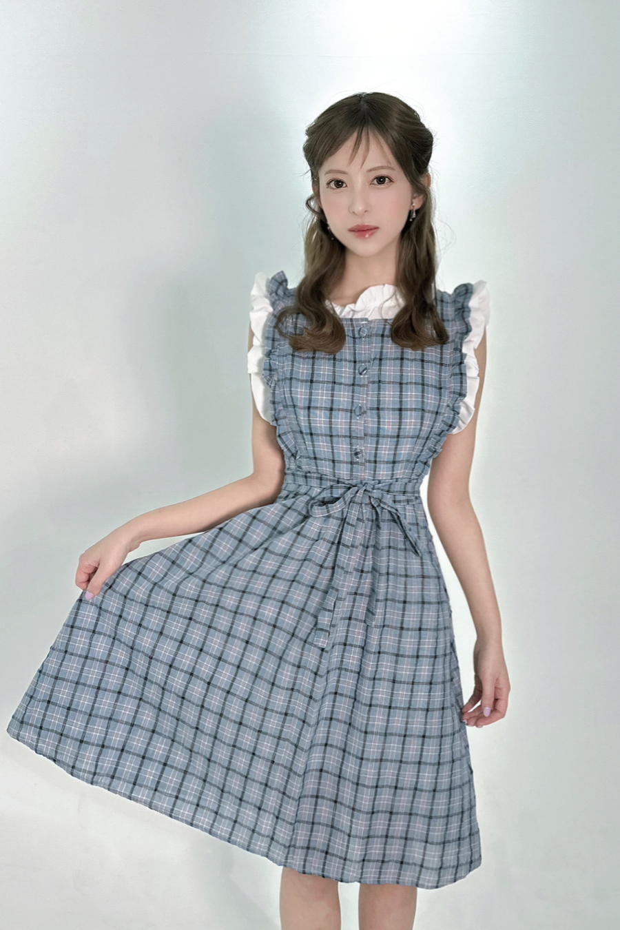 Dreamy Plaid Princess Dress　
