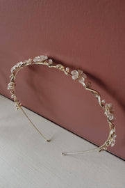 pearl flower headband