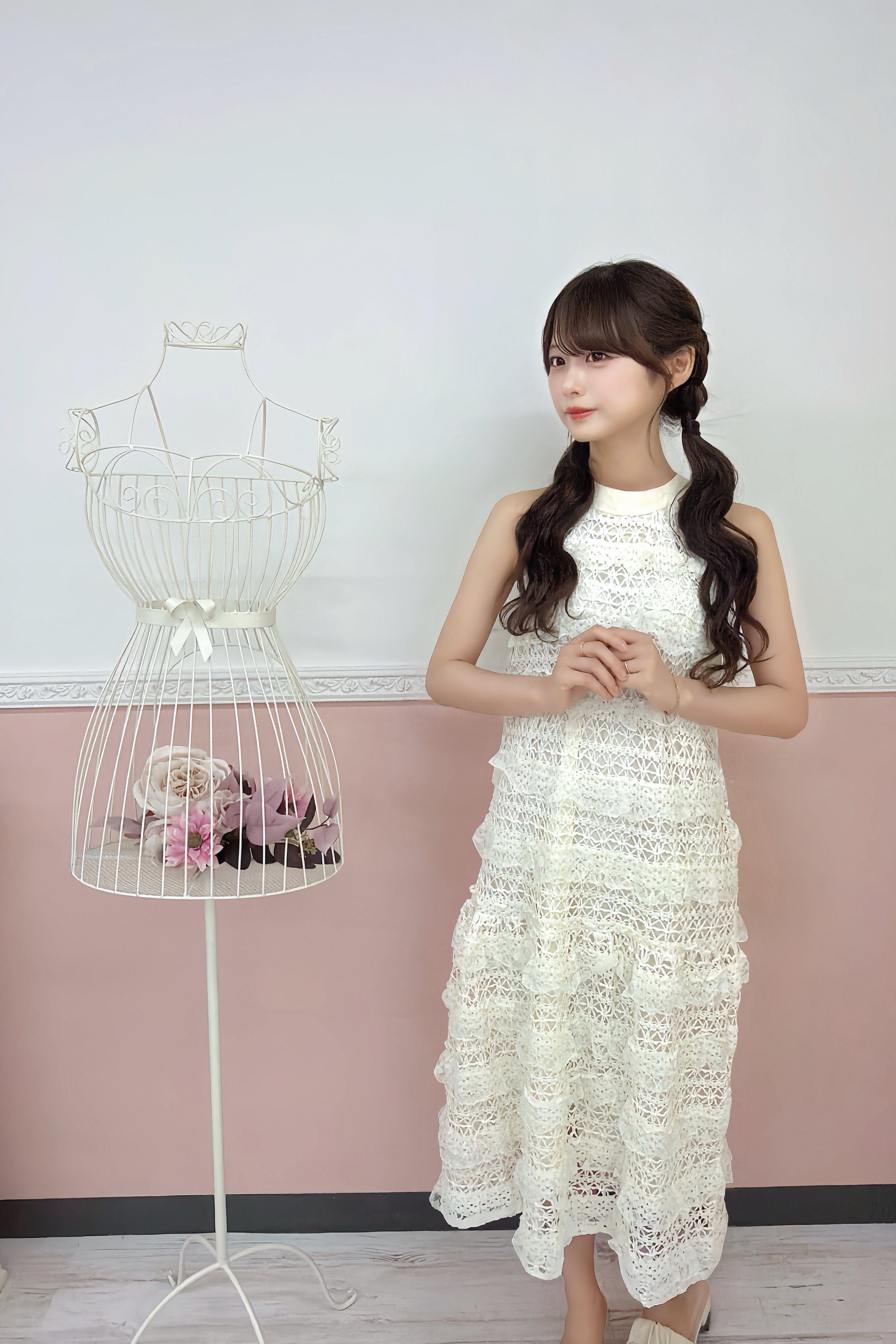 Pearl Veil Dress