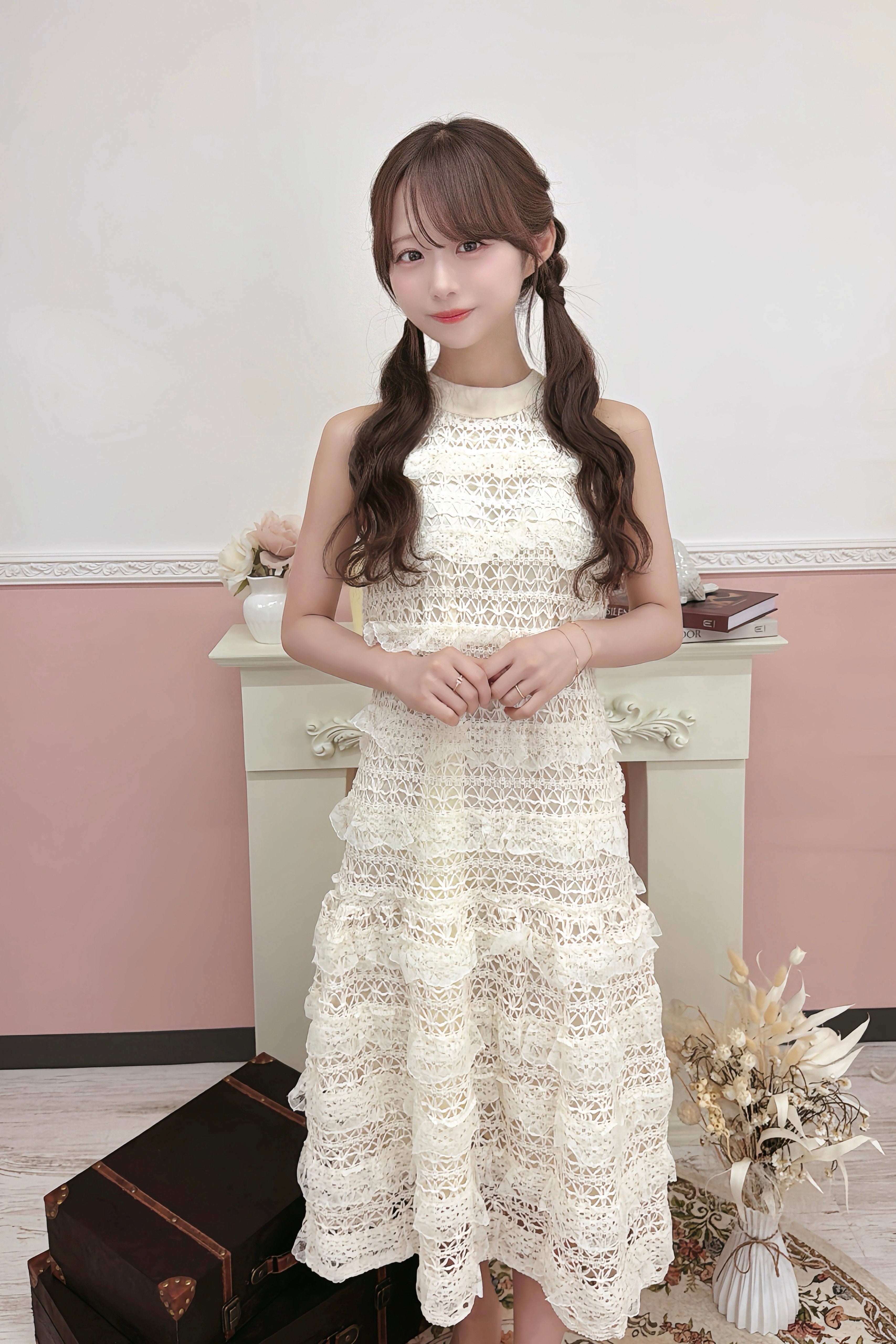 Pearl Veil Dress