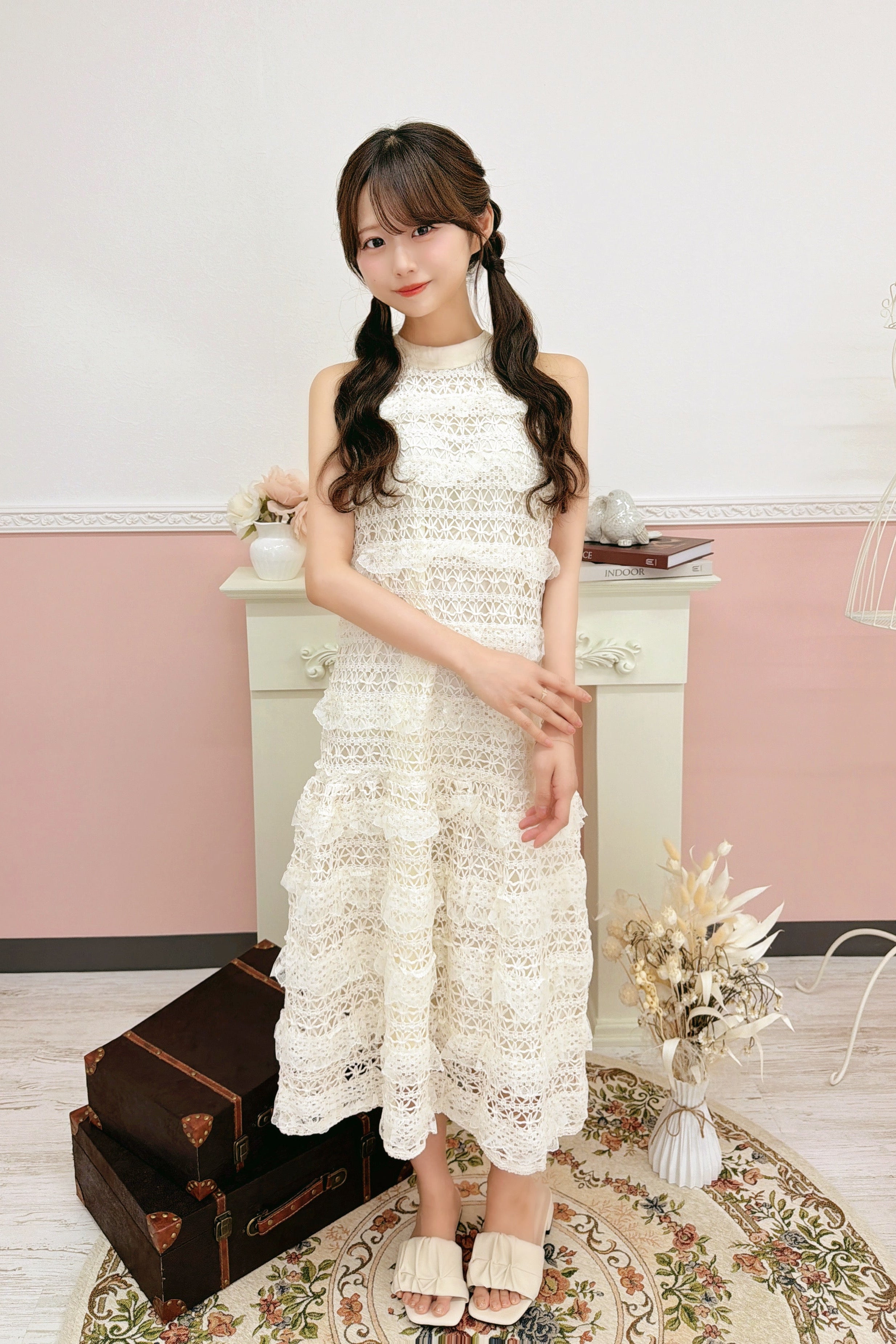 Pearl Veil Dress
