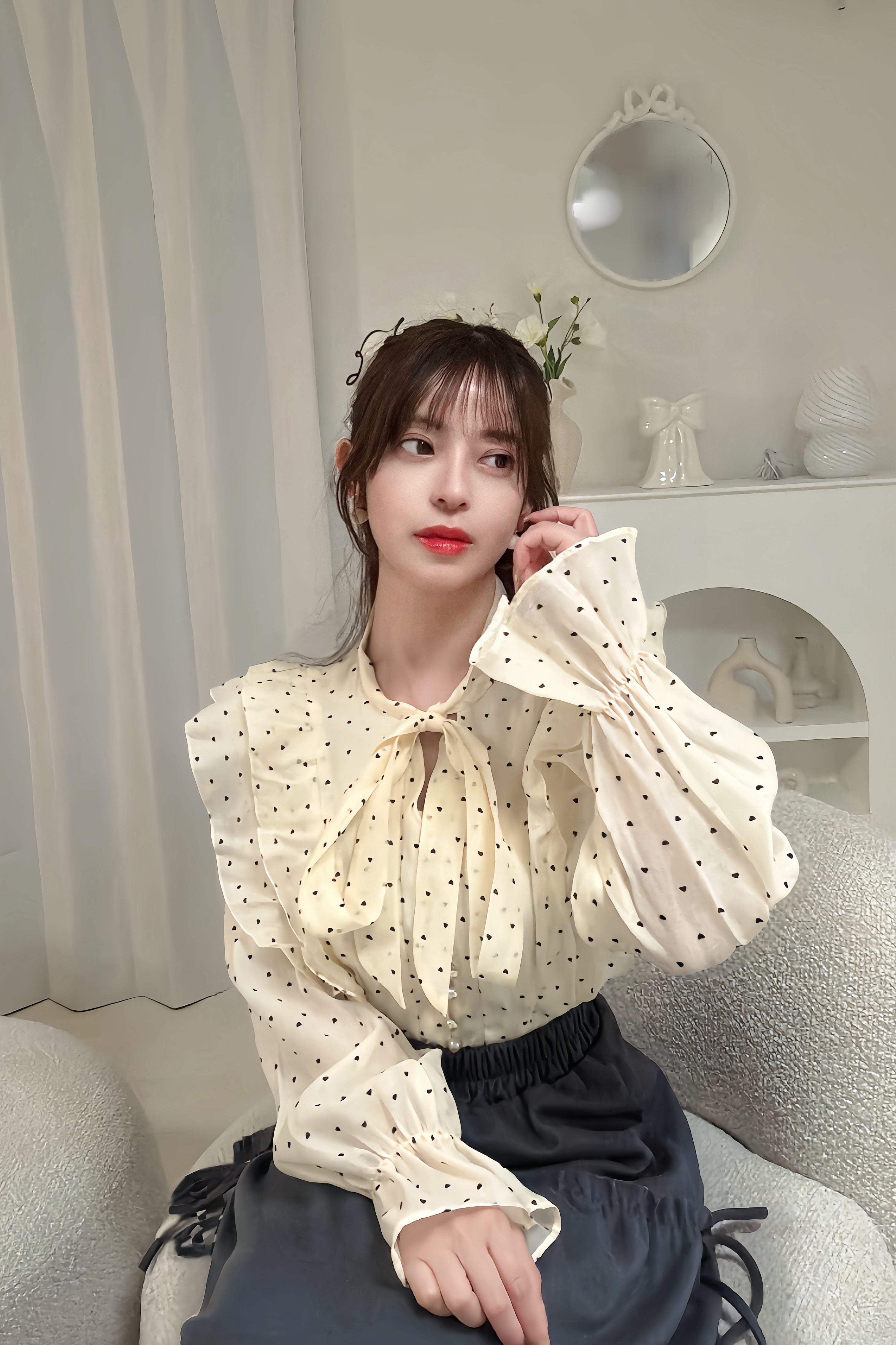 Luxe Angel Ribbon Blouse