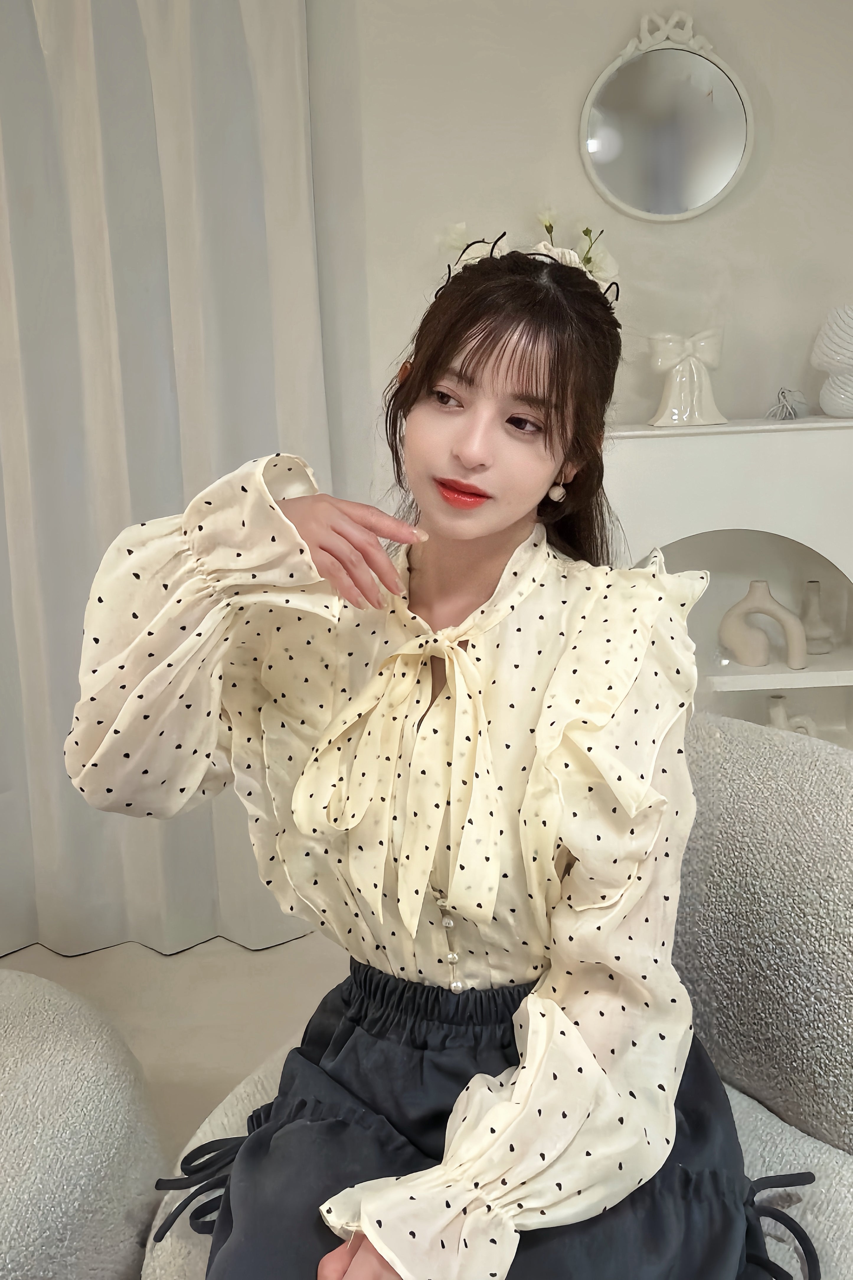 Luxe Angel Ribbon Blouse