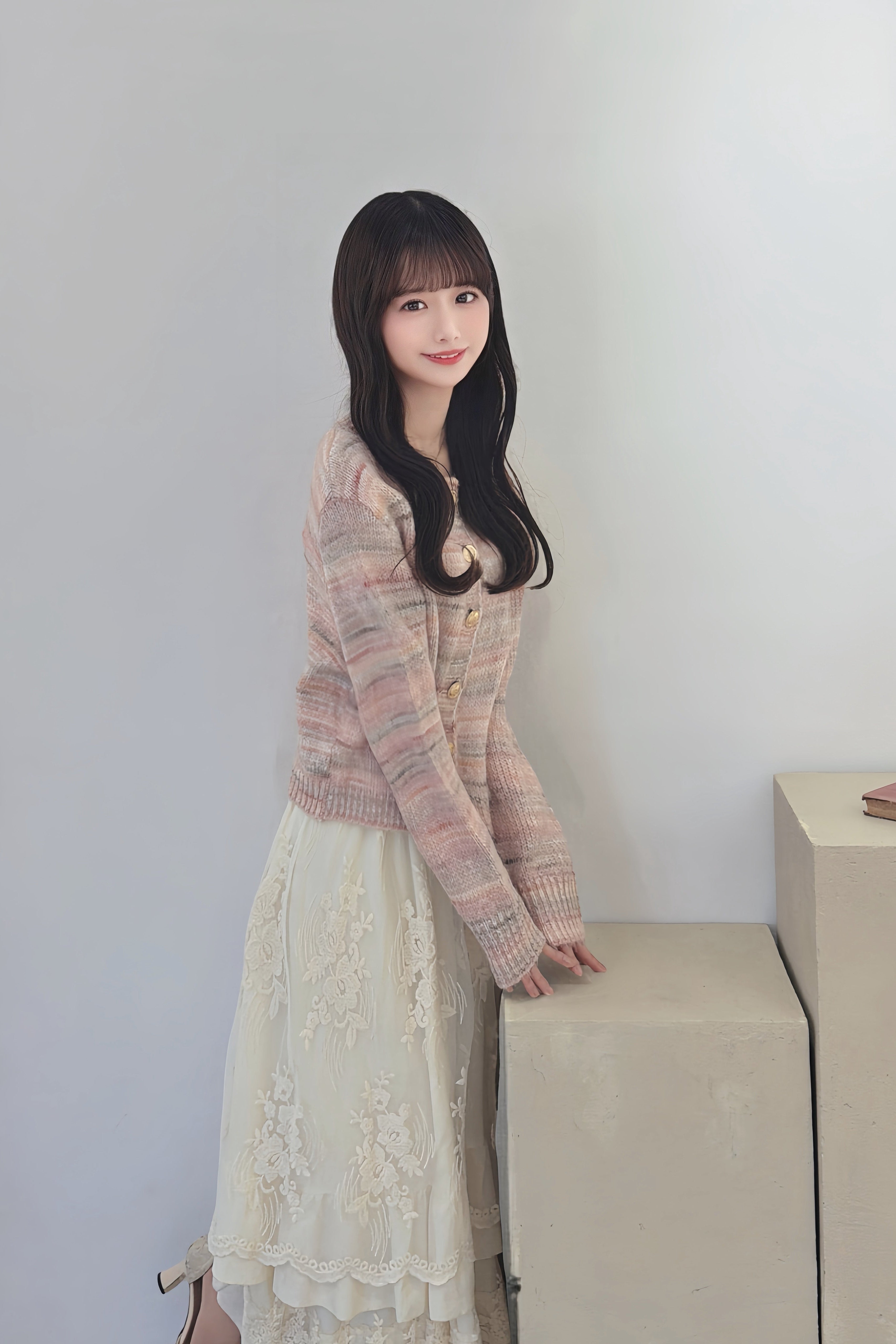 Blush Petal Knit Cardigan