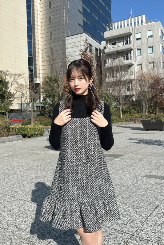 Elegant tweed dress set