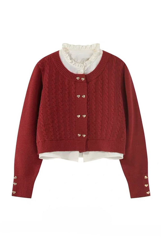 Amour Heart Knit Cardigan
