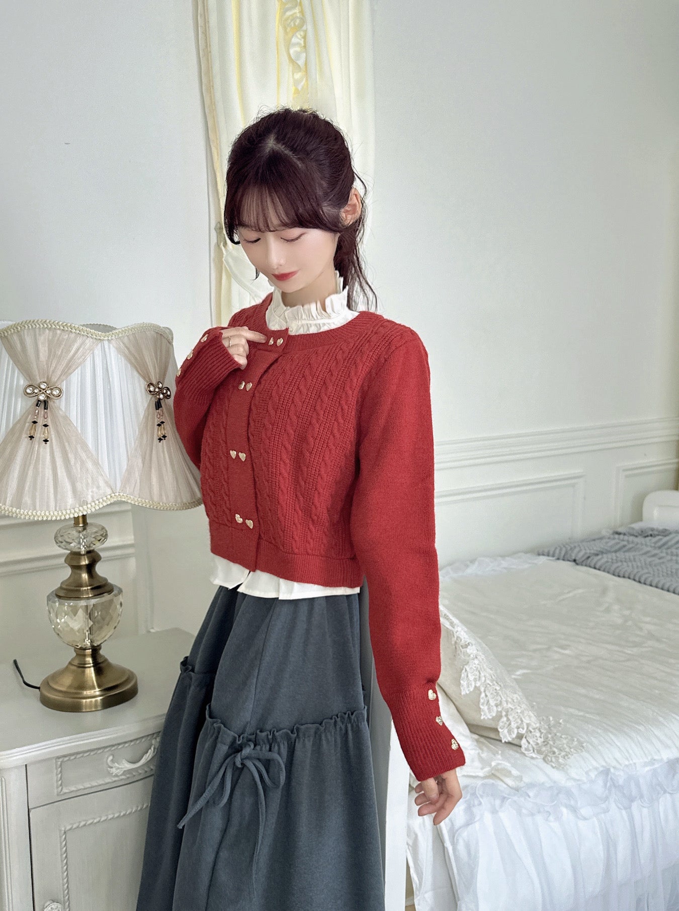Amour Heart Knit Cardigan