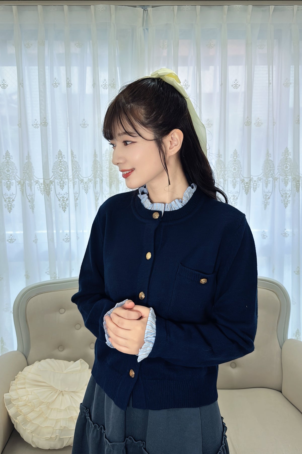 Grace Frill Knit Cardigan