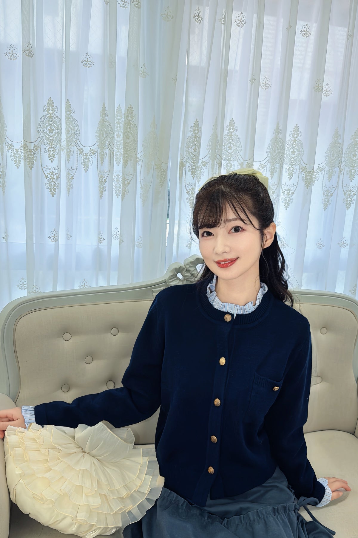 Grace Frill Knit Cardigan
