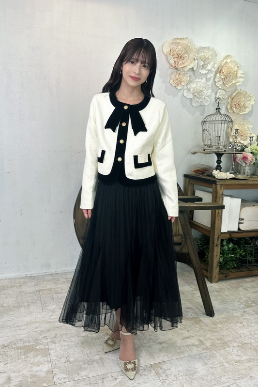 French Style Ribbon Jacket