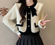 french style ribbon jacket　