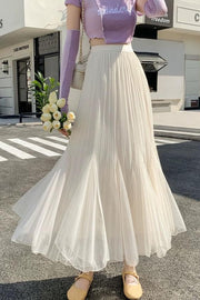 high waist fairy long skirt