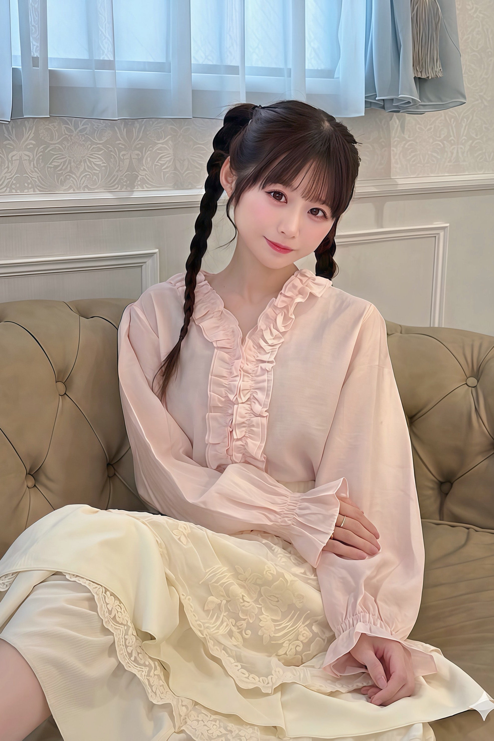 Sakura Frill Blouse